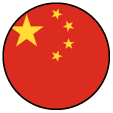 China Round Flag Icon